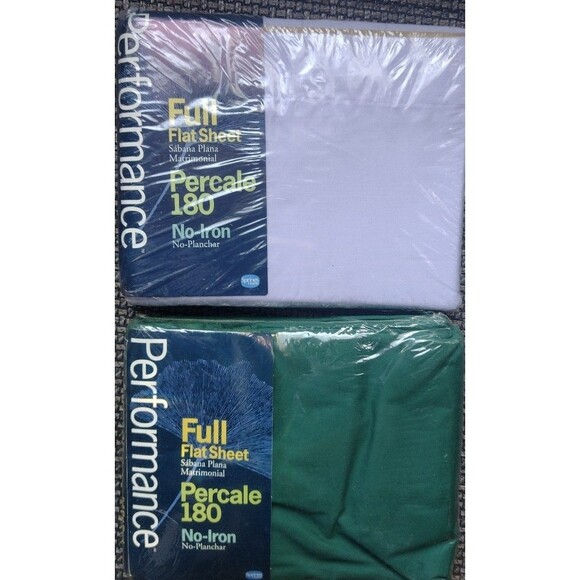 Spring Homes Full Size Flat Sheet Bundle (2) *NEW* - Picture 1 of 5